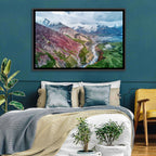 Mount Lenin Glacial Valley Wall Art
