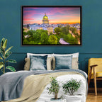 Madison State Capitol at Dusk Wall Art