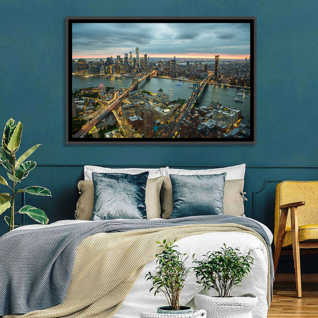 New York Twilight Cityscape Wall Art