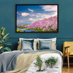 Mount Fuji Cherry Blossoms Wall Art