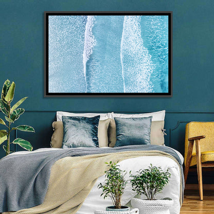 Moving Beach Waves Wall Art
