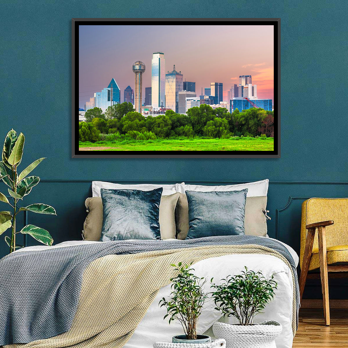 Dallas Golden Hour Skyline Wall Art