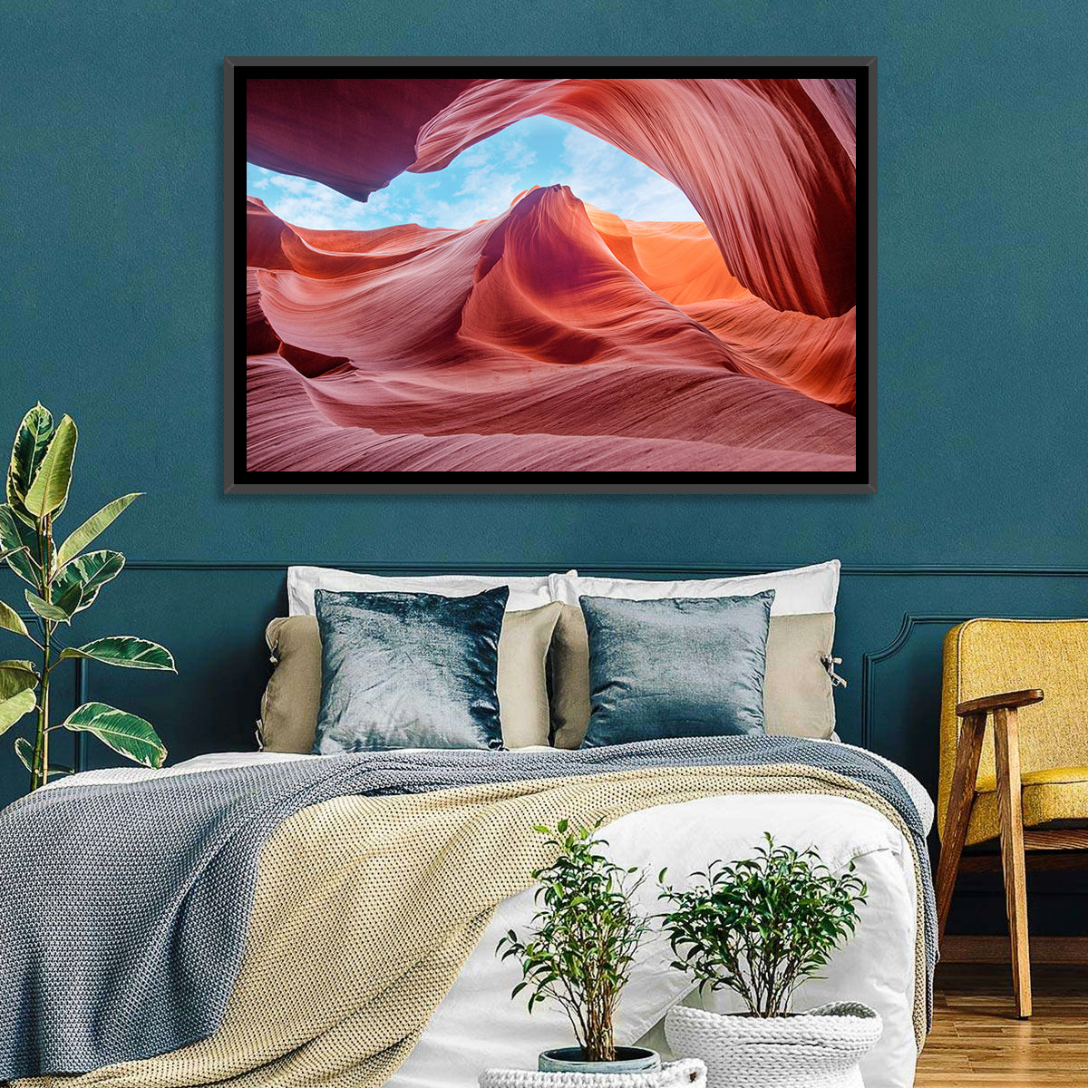 Antelope Canyon, Page Wall Art in a room, landscape