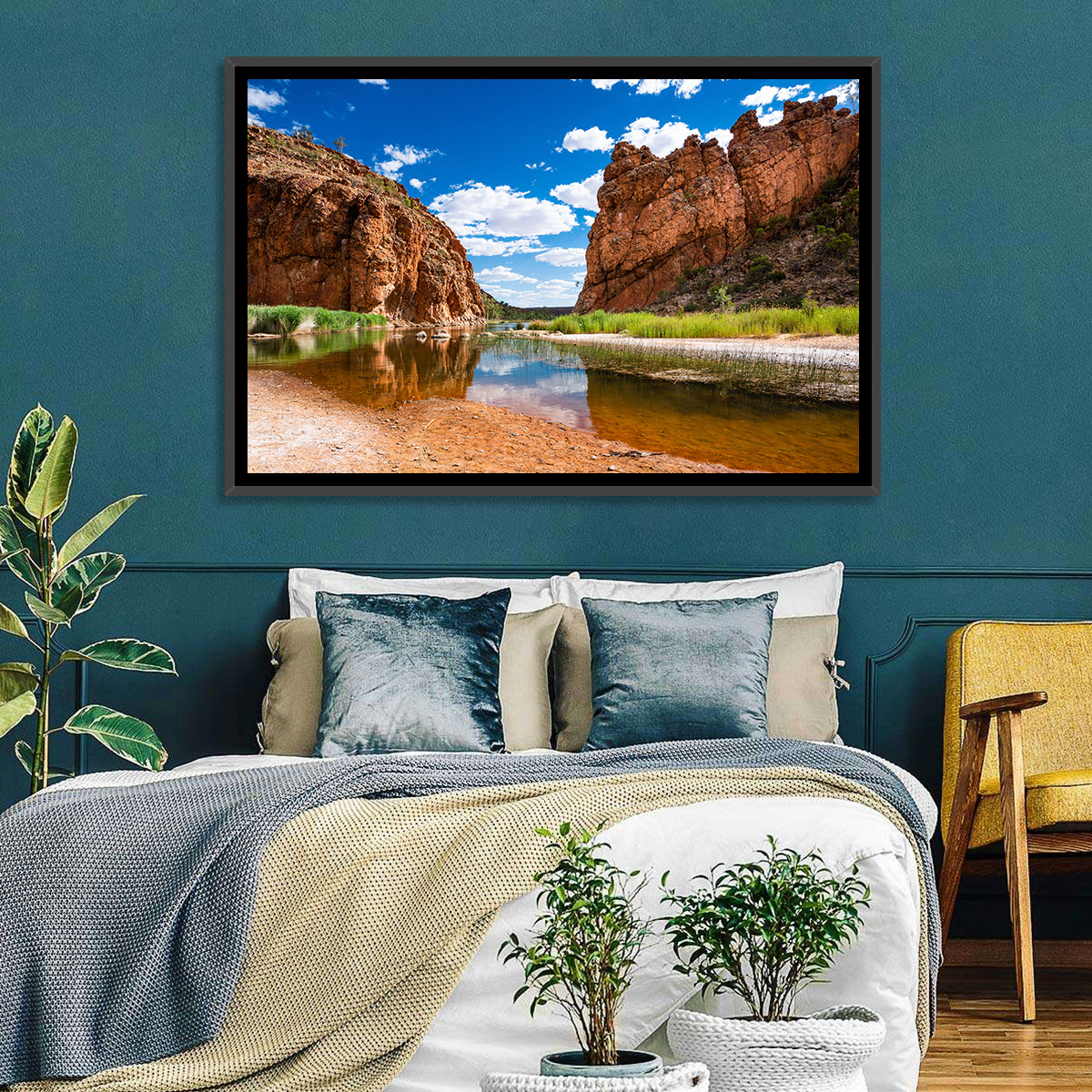 Glen Helen Gorge Wall Art in a room, landscape