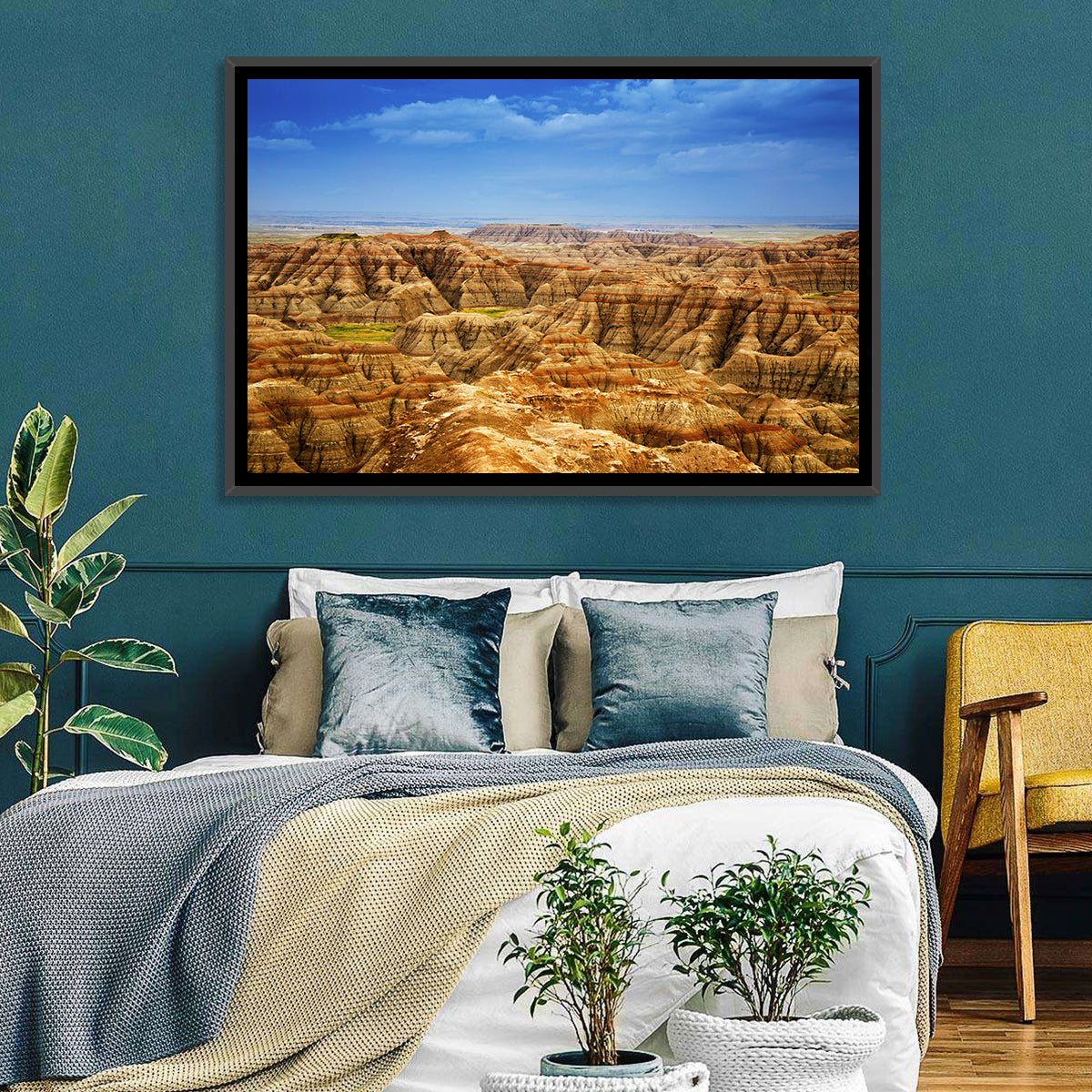 Badlands National Park Ii Wall Art in a room, landscape