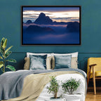 Dolomites Sunrise Silhouette Wall Art