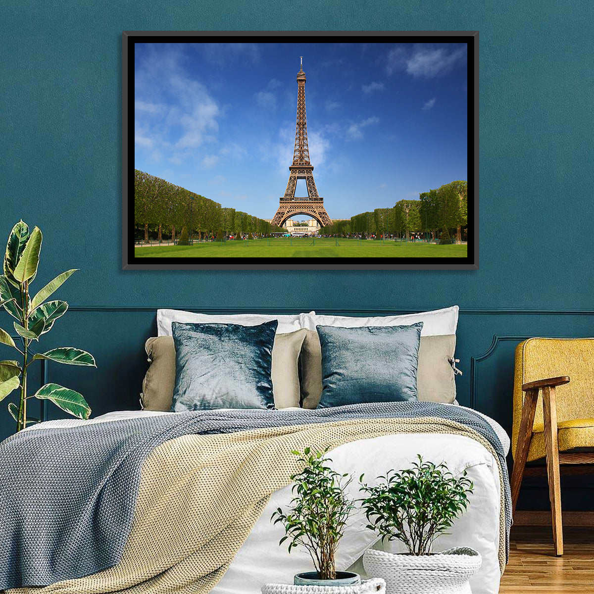 Eiffel Tower Park View Wall Art