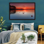 Lake Lanier Buoys at Sunset Wall Art