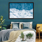 Stormy Blue Sea Wave Wall Art