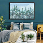 Snowy Spruce Forest Wall Art