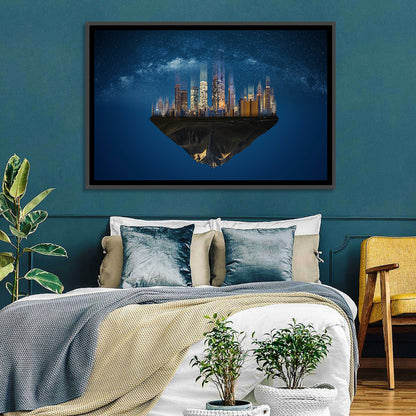 Floating City Island Wall Art