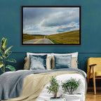 Montana Road Through Golden Hills Wall Art