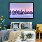 San Francisco Skyline at Lavender Dusk Wall Art