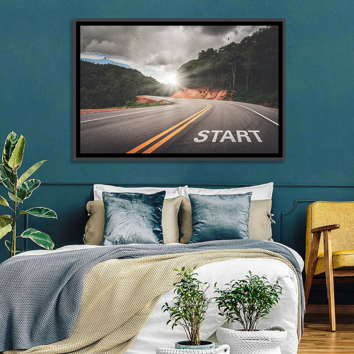 Start of a Journey, Sunrise Road Wall Art