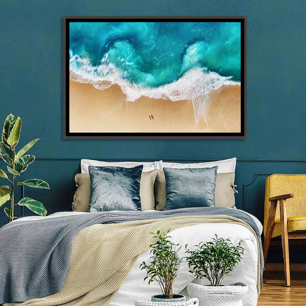 Turquoise Beach Aerial Wall Art