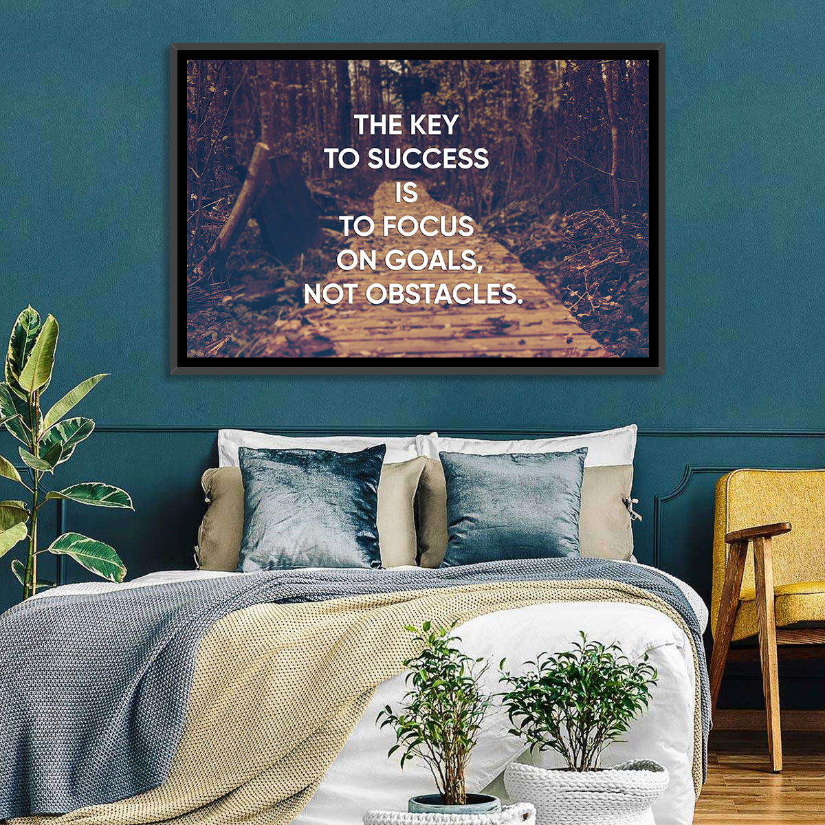 Key to Success Wall Art in a room, landscape