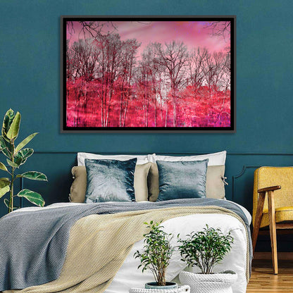 Autumn Trees Reflection Wall Art