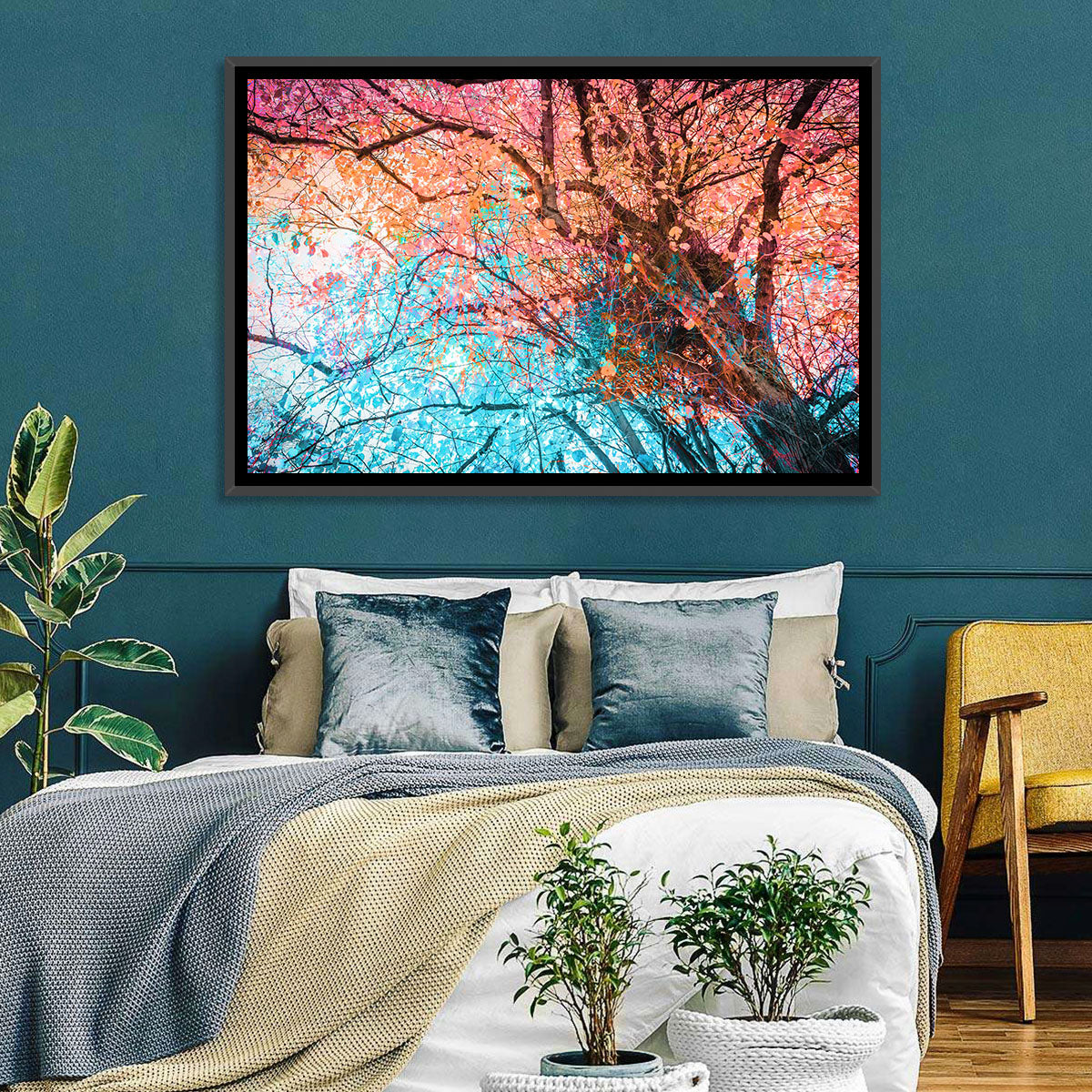 Autumn Tree Abstract Wall Art