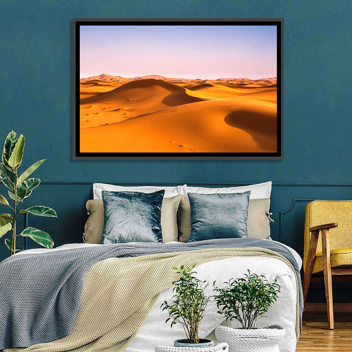 Golden Sahara Dunes Wall Art