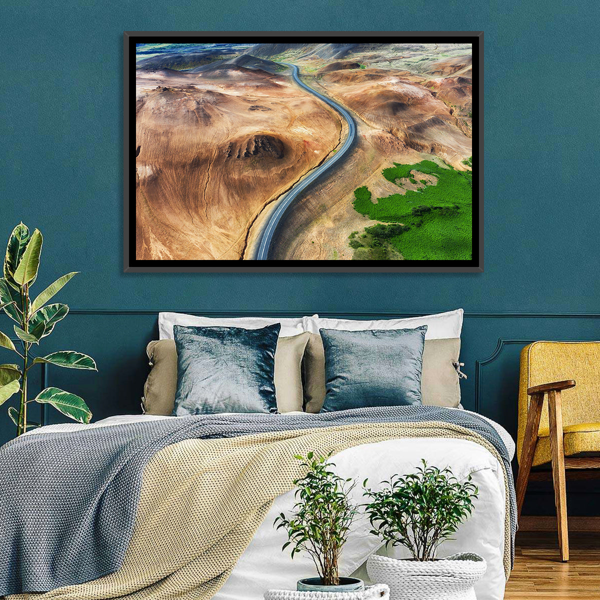 Winding Road in Geysers Valley Wall Art