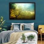 Moody Winter Tree Landscape Wall Art