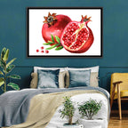 Fresh Pomegranate Watercolor Wall Art