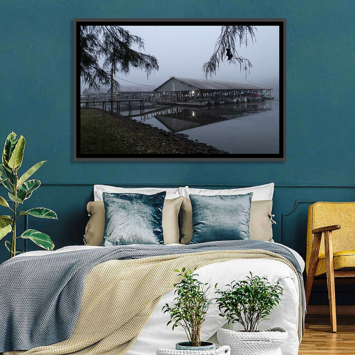 Ozark Beach Resort Boathouse Wall Art