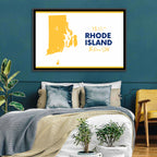 Rhode Island Map Wall Art