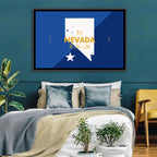 Nevada Map the Silver State Wall Art