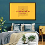 New Mexico Typographic Map 1912 Wall Art