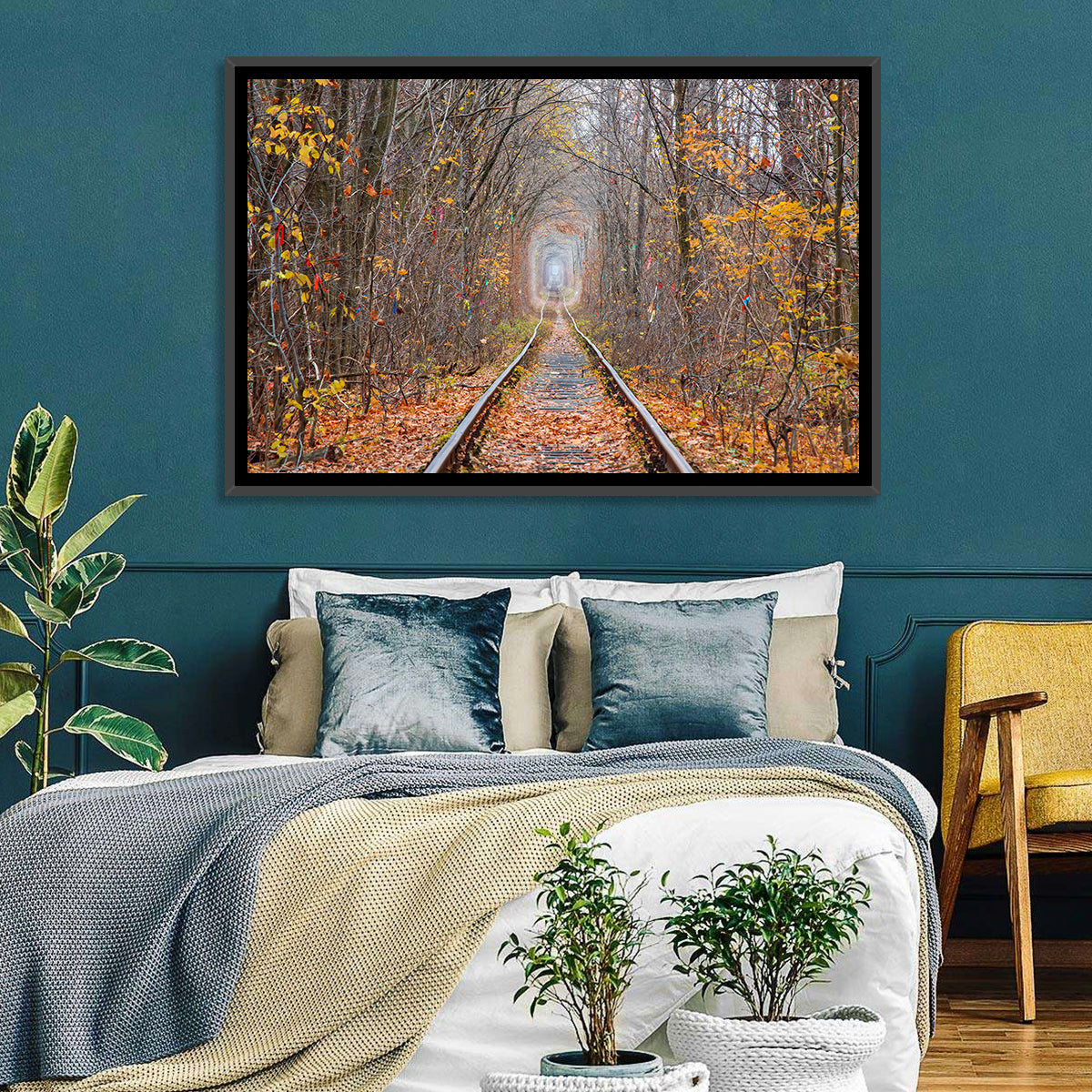 Klevan Tunnel of Love Wall Art in a room, landscape