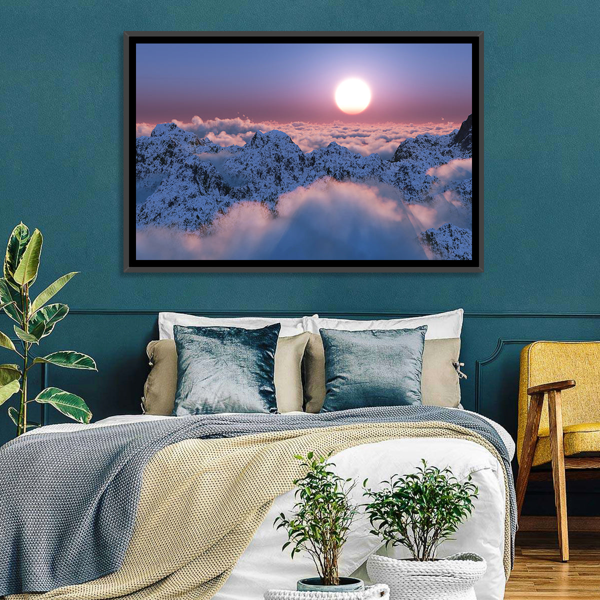 Clouds Sunset Wall Art