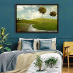 Serene Green Hills Pathscape Wall Art
