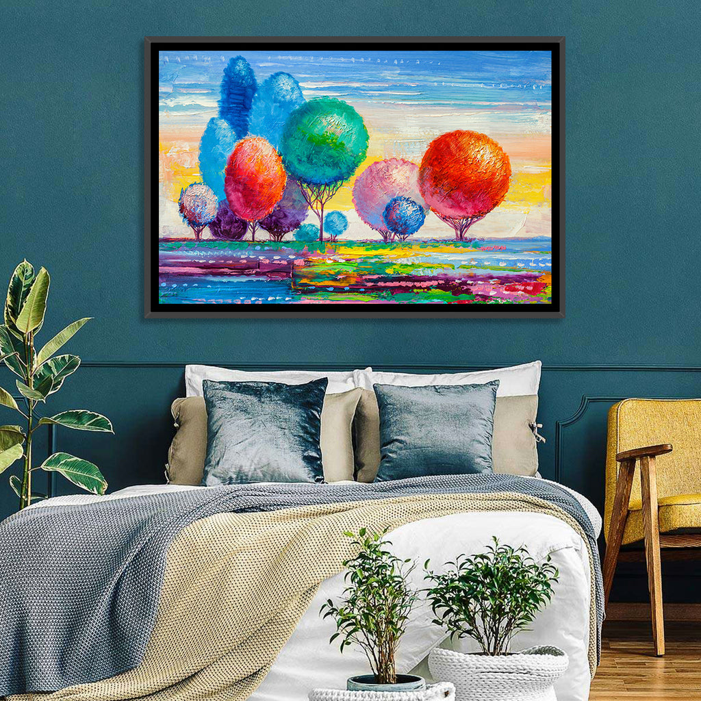 Autumn Trees at Sunset Wall Art