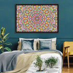 Beaded Kaleidoscope Mandala Wall Art