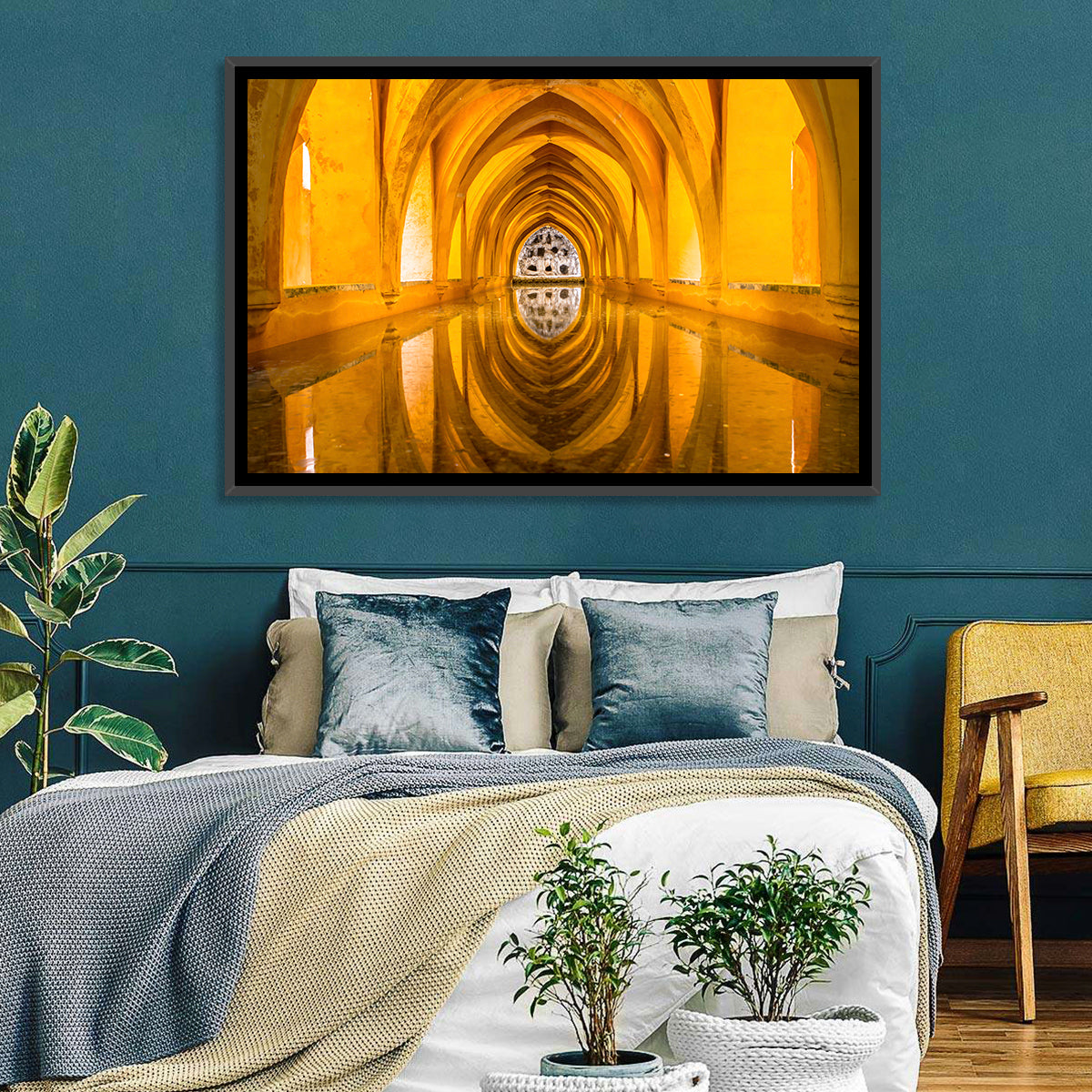 Royal Alcázar Bath Reflections Wall Art