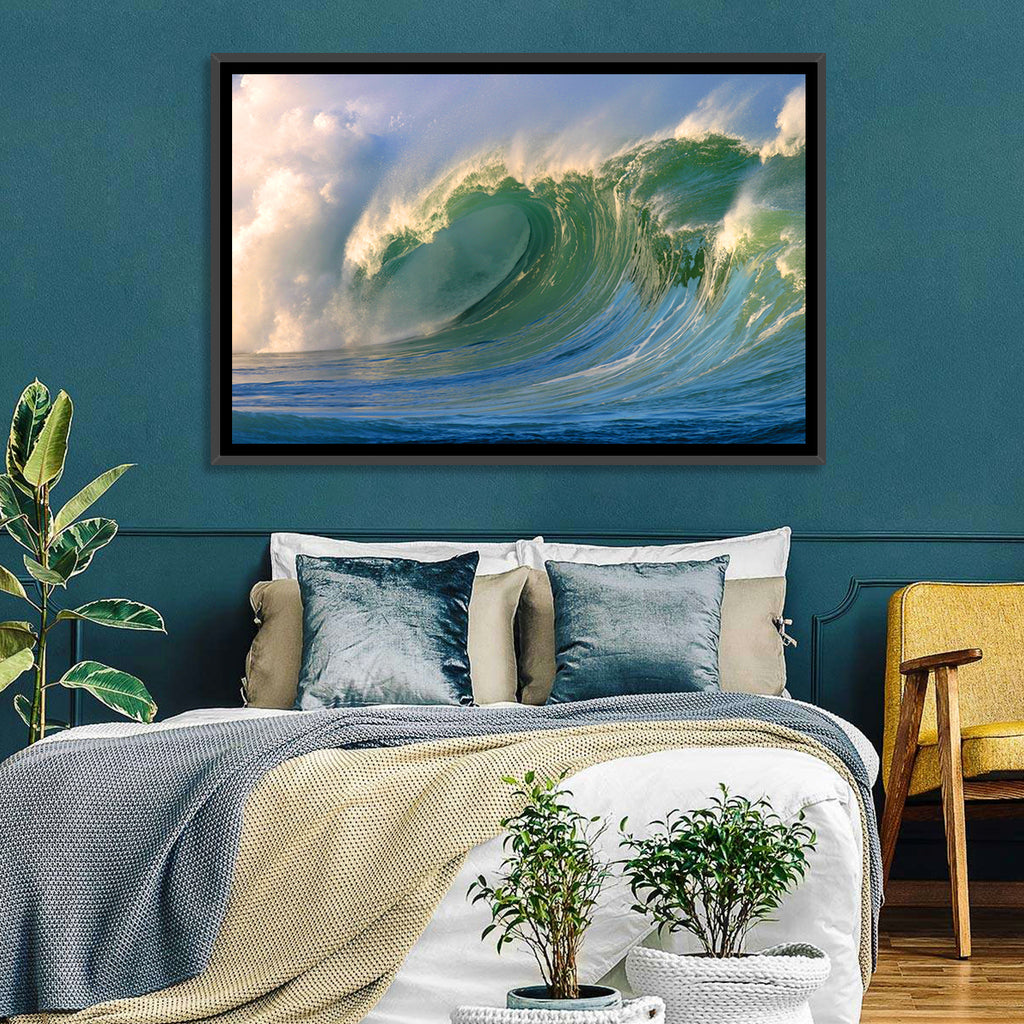 Golden Hour Barrel Wave Wall Art