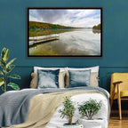 Misty Dock at Lake Squam Wall Art