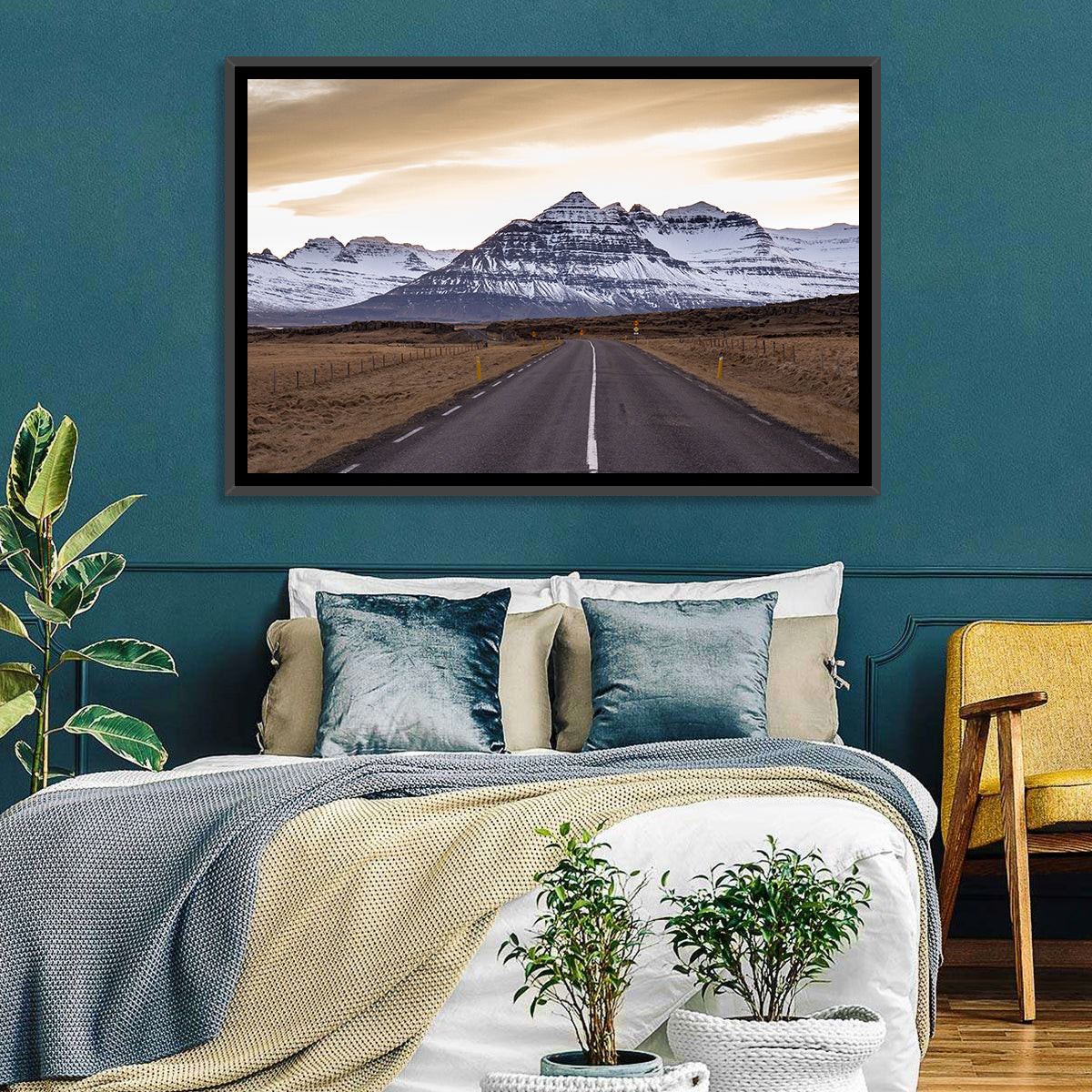 East Fjords Road at Dusk Wall Art