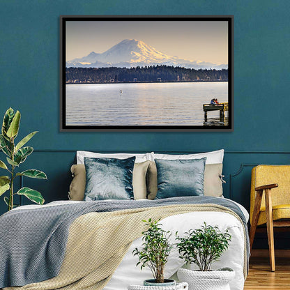 Mount Rainier from Lake Washington Wall Art