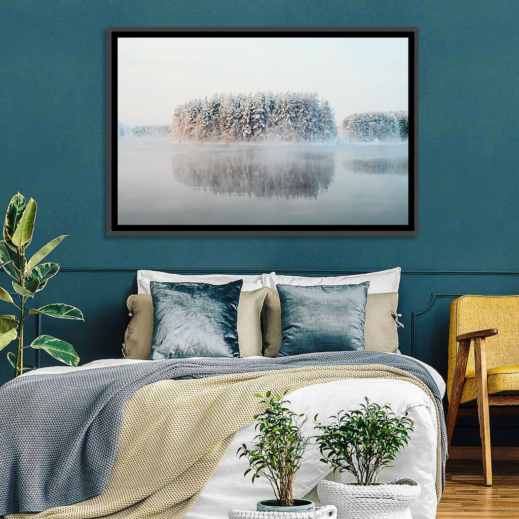 Misty Karelia Lake Wall Art