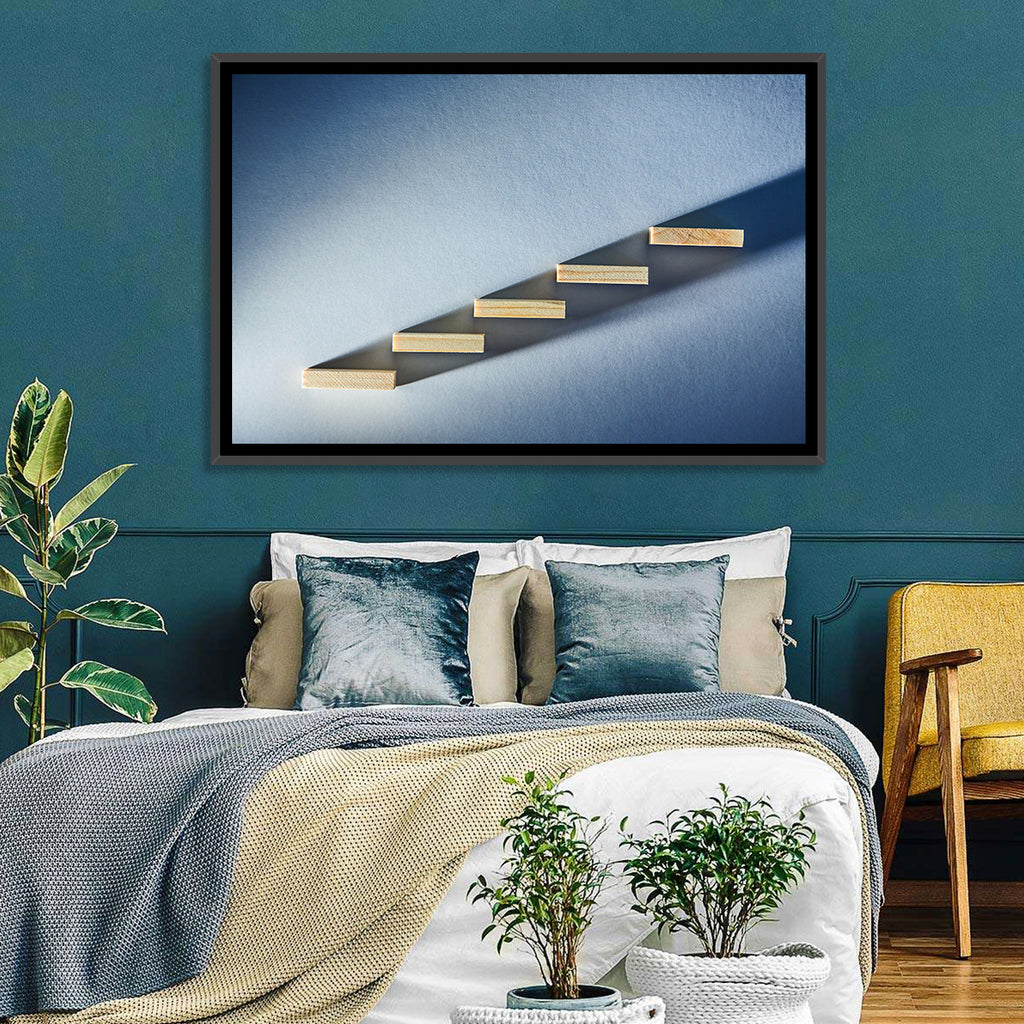 Five Wooden Steps Abstraction Wall Art