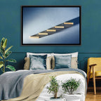 Five Wooden Steps Abstraction Wall Art