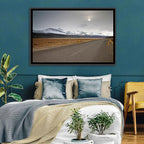 Icelandic Road to Snow-capped Mountains Wall Art