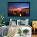 Twilight on Jekyll Island Pier Wall Art