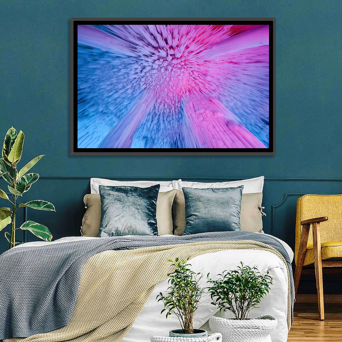 Ethereal Ice Cave Icicles Wall Art