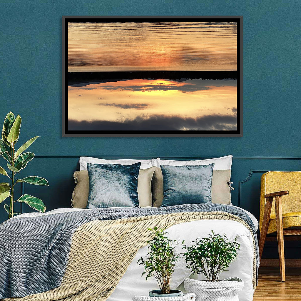 Lake Pleasant Golden Sunset Wall Art