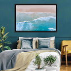 Turquoise Shoreline Aerial View Wall Art