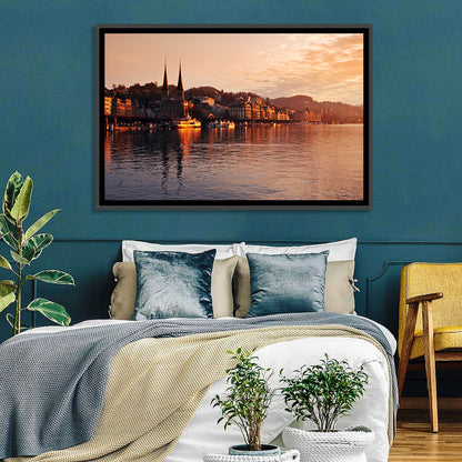 Lake Lucerne Downtown Wall Art