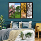 Four Seasons Tree Collage Wall Art